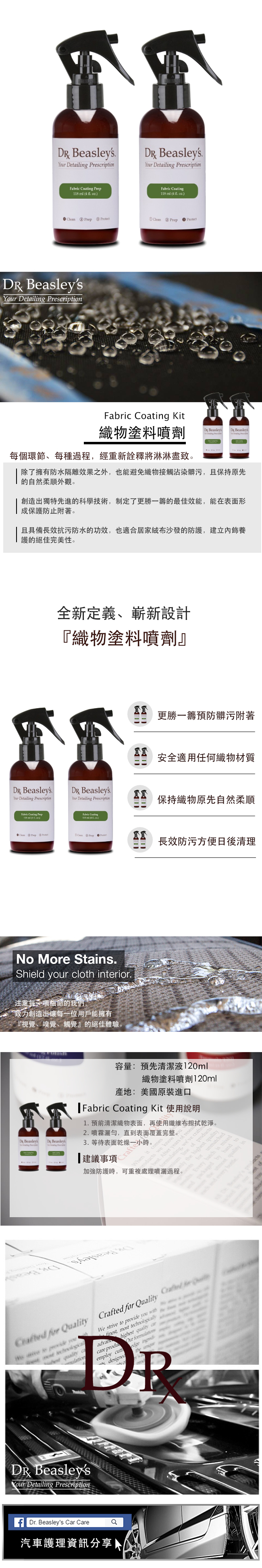 Dr. Beasley s 織物防水塗層 Fabric Coating Kit